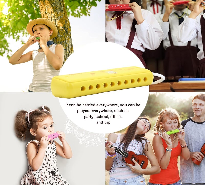 CRAFTEEM Colored Harmonica for Kids and Beginners - Easy-to-Learn Key of C Instrument - Portable and Lightweight. - Image 5